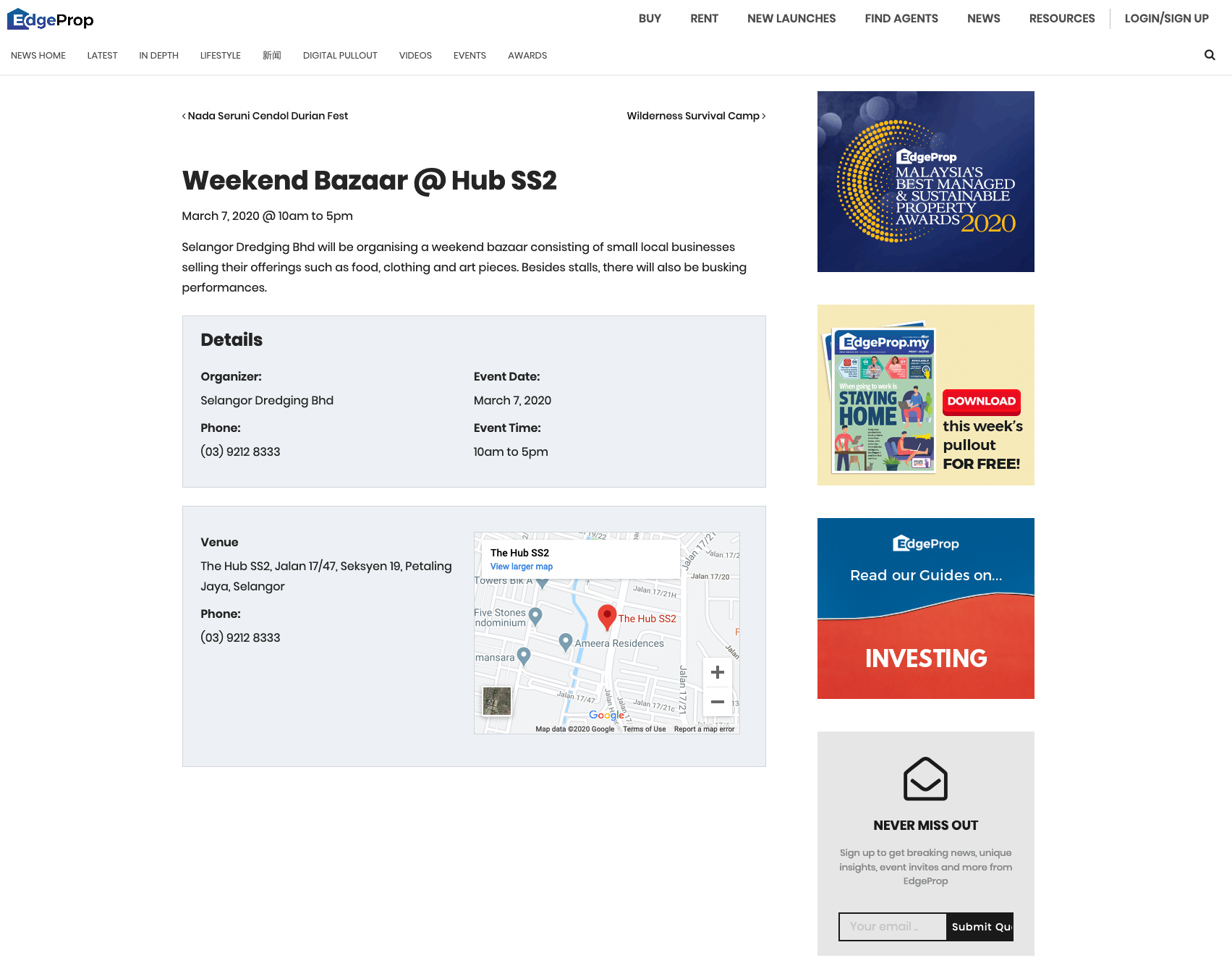 Selangor Dredging Berhad Homepage